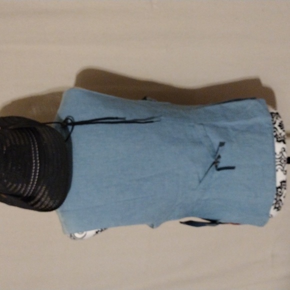 VTG Cambridge Dry Goods Denim Floral Vest Sz 8 Boho Country Western NWT 90's - Picture 3 of 11